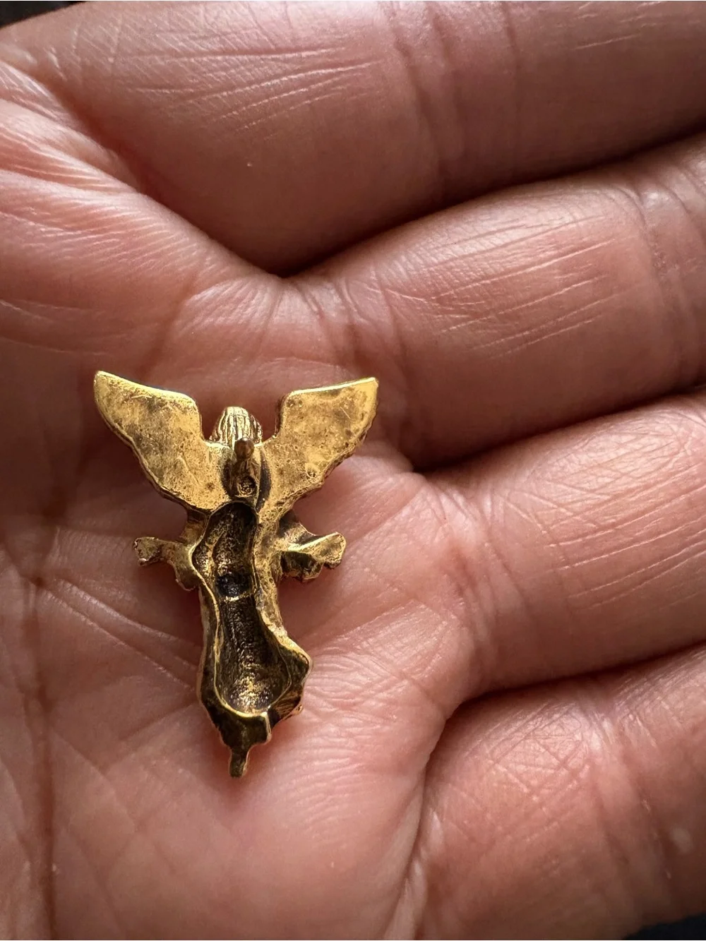 Gold Angel Pin Charm - Elegant Women Jewelry